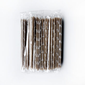 หลอดดูดน้ำ โลโก้ BUBB สีทองเล็ก 1แพ็ค (100เส้น)